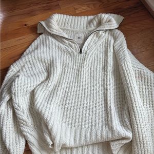 Rip curl knit, quarters zip
